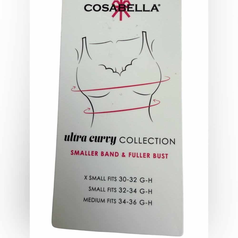 Cosabella Never Say Never Curvy Racie Racerback Bralette New XS Pink Lilly NWT - Picture 6 of 6